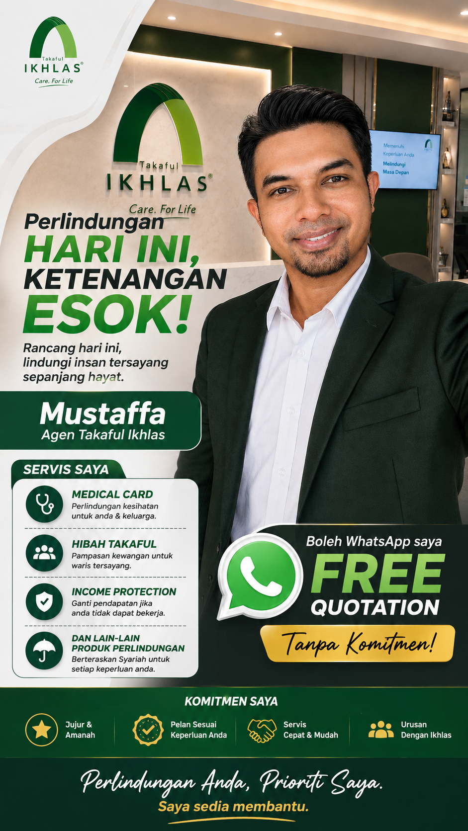 Gambar penerangan perlindungan pertama
